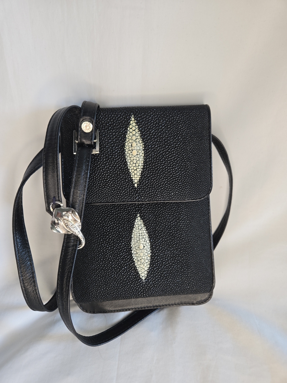 Genuine Stingray Skin Crossbody Bag